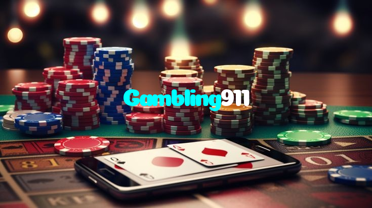 Gambling911 casino presented on mobile device in Pakistan with slots and live games